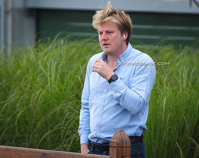 Thomas Eyckmans at the 2021 European Dressage Championships at Hof Kasselmann in Hagen :: Photo © Astrid Appels