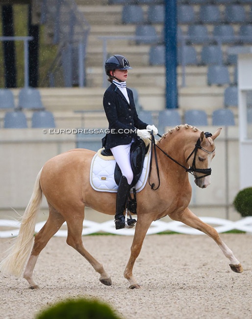 Camille Ossieur and Gluckspilz WF at the 2023 CDI Aachen Festival 4 Dressage :: Photo © Astrid Appels