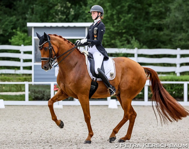 Semmieke Rothenberger and Farrington at the 2023 European Under 25 Championships :: Photo © Astrid Appels