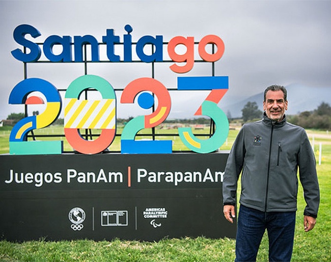 enezuela’s Cesar Hirsch, President of the Pan American Equestrian Confederation and the driving force behind the equestrian events at the Pan American Games 2023 in Quillota, Chile :: Photo © FEI/Shannon Brinkman)