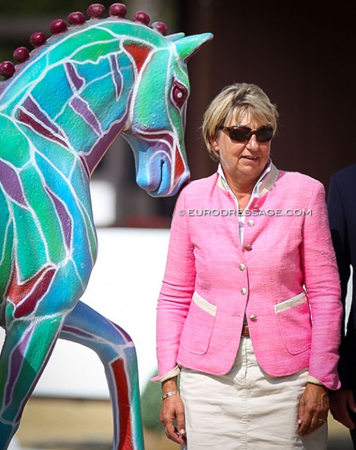 Elke Ebert, president of the ground jury for the juniors at the 2024 North American Youth Championships :: Photo © Astrid Appels