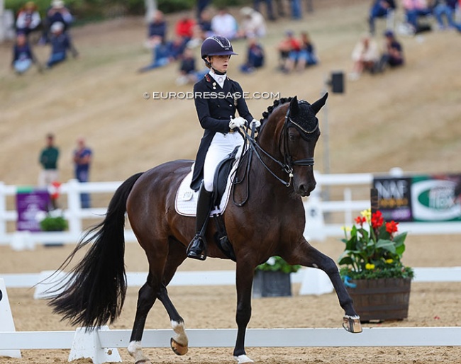 Lucie-Anouk Baumgürtel and Hugo at the 2022 European Young Riders Championships :: Photo © Astrid Appels