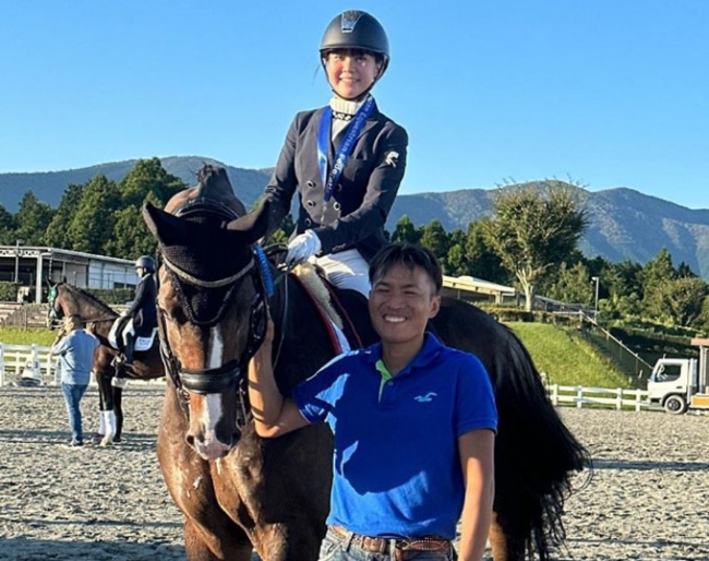 Yurie Yoshida and Grandeur win the 2023 Japanese Young Riders Championships :: Photo © private