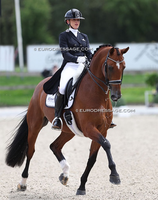 Marlies van Baalen and Hulana T at the 2023 CDI Kronenberg in July :: Photo © Astrid Appels