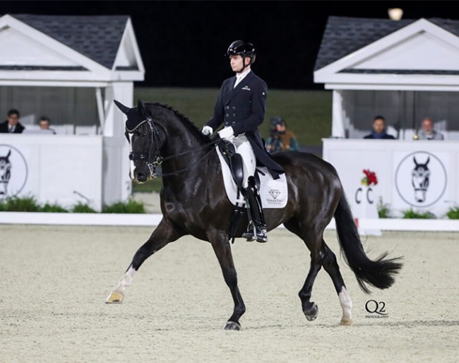 Kevin Kohmann and Dünensee win the World Cup qualifier at the 2023 CDI-W Ocala :: Photo © Astrid Appels