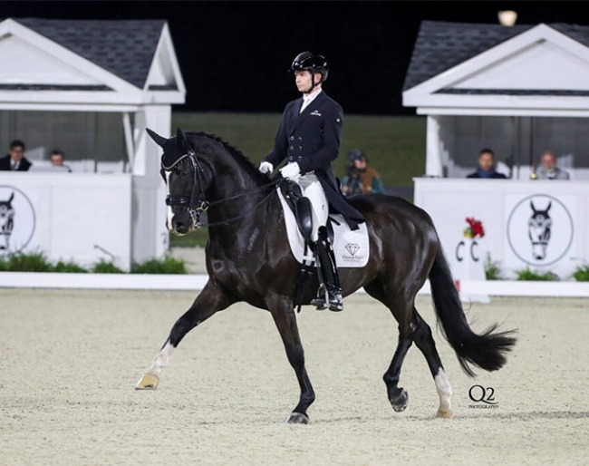 Kevin Kohmann and Dünensee win the World Cup qualifier at the 2023 CDI-W Ocala :: Photo © Astrid Appels
