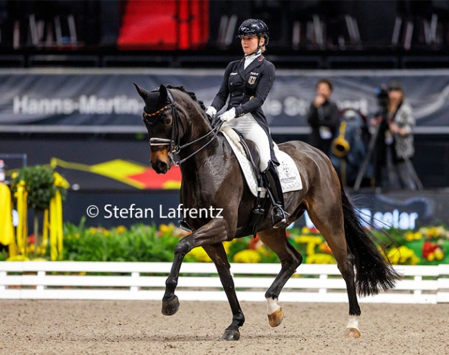 Felicitas Hendricks and Drombusch win the 2023 Piaff Forderpreis finals in Stuttgart:: Photos © Stefan Lafrentz