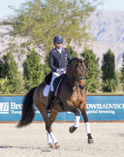 Steffen Peters and Mani's Endeavor at the 2023 CDI-W Thermal :: Photo © Terri Miller