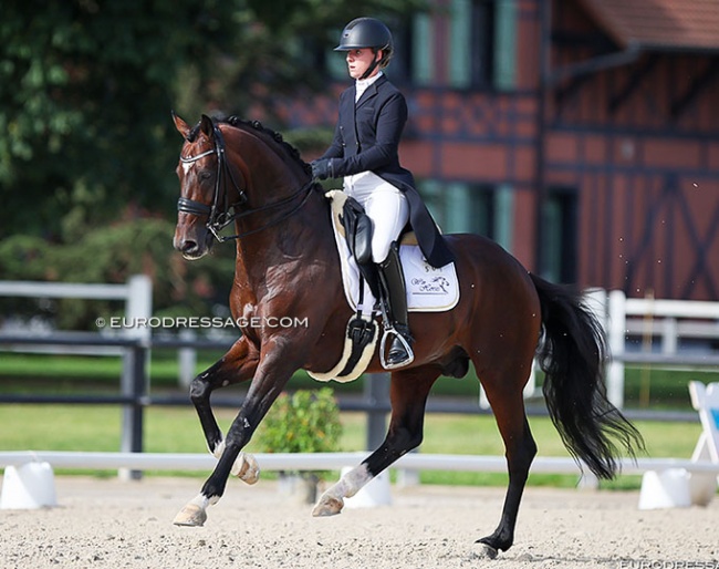 Fien de Winne and Dovizioso MT at the 2022 CDI Jardy :: Photo © Astrid Appels