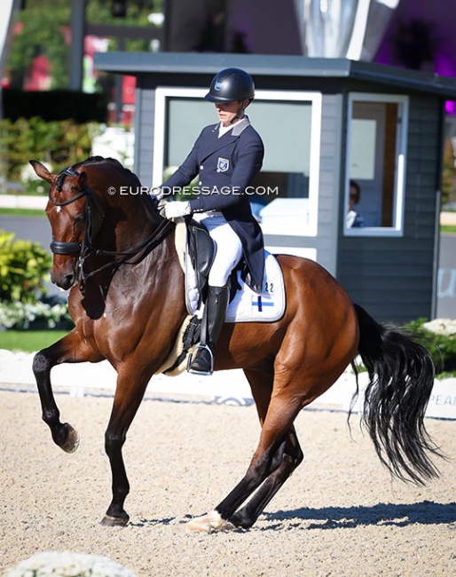 Ville Vaurio and G-Star at the 2023 European Dressage Championships in Riesenbeck :: Photo © Astrid Appels