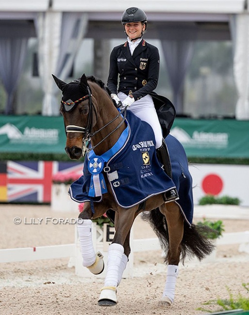 Felicitas Hendricks and Drombusch at the 2024 CDI-W Wellington :: Photo © Lily Forado