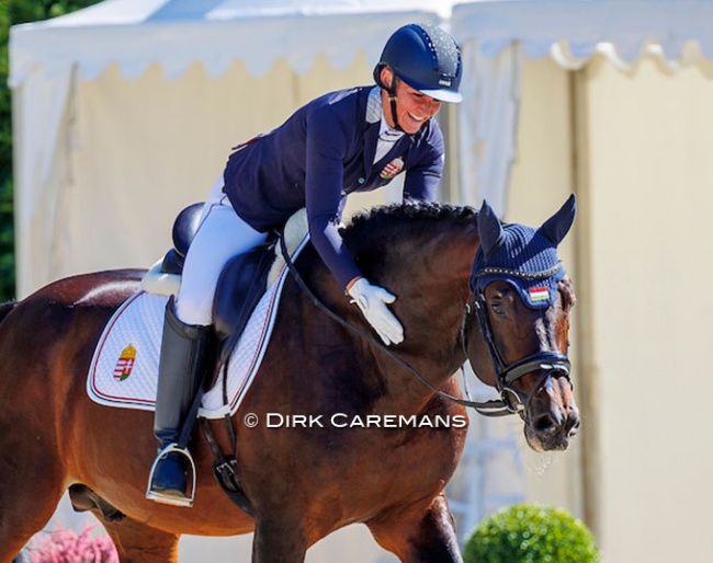 Ildiko Fonyodi and Bojengel at the 2023 European Para Dressage Championships in Riesenbeck :: Photo © Hippofoto