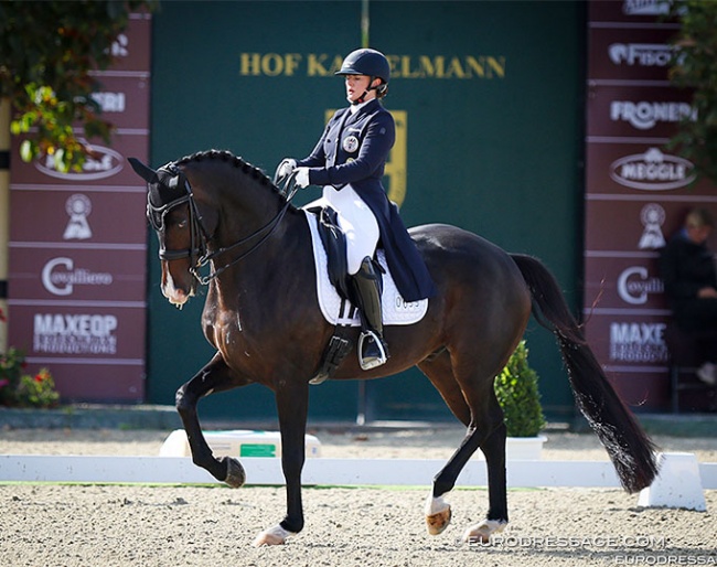 Diana Porsche and Dahoud at the 2023 CDI Hagen last September, at the start of their autumn-winter campaign :: Photo © Astrid Appels