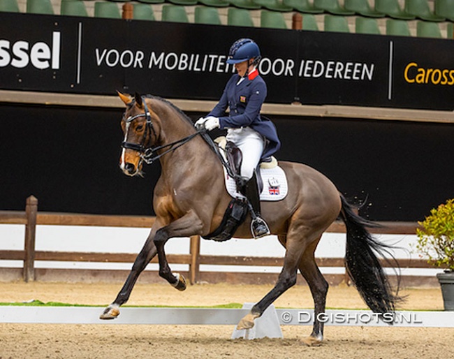 Mette Dahl and Cashmir at the horse's last competition, the 2023 CDI Lier :: Photo © Digishots