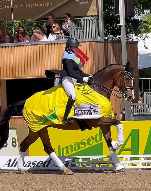 Katharina Haas and Let it Be NRW win the 2024 Hamburg Dressage Derby