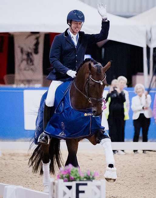 David Shoobridge on Vittorio at the 2024 Australian Young Horse Championships :: Photo © Equisoul Photography