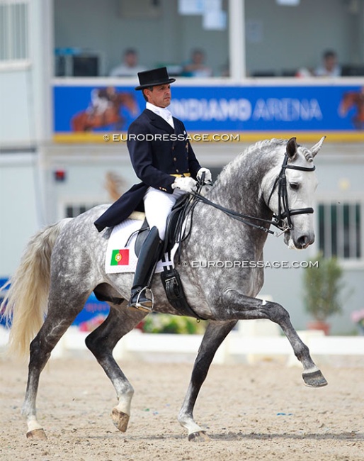 Miguel Ralao Duarte and Disturbio on their international show debut at the 2015 CDI Vilamoura :: Photo © Astrid Appels