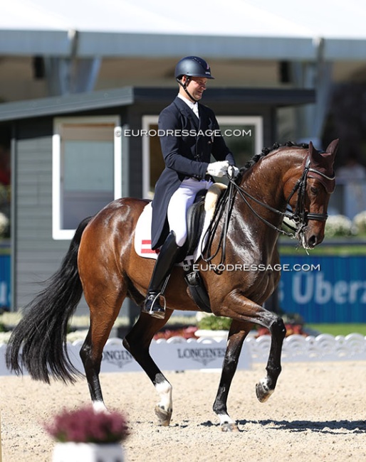 Florian Bacher and Fidertraum at the 2023 European Championships :: Photo © Astrid Appels