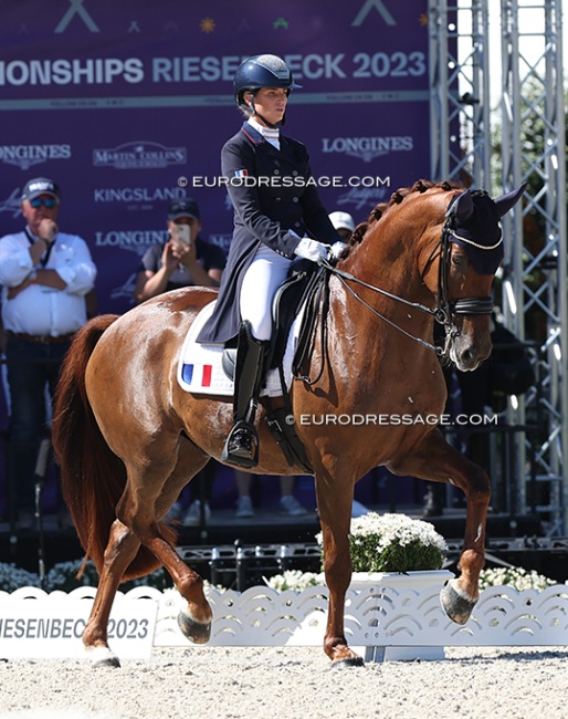 Morgan Barbançon and Habana Libre A at the 2023 European Dressage Championships :: Photo © Astrid Appels