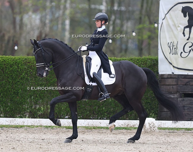 Vai Bruntink and Ebony at the 2023 CDI Sint-Truiden :: Photo © Astrid Appels