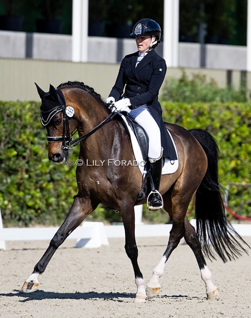 Spanish junior rider Maria Campo Loza on Stendley Hit competing in the JR selection trial during the 2024 Spanish Championships :: Photo © Lily Forado