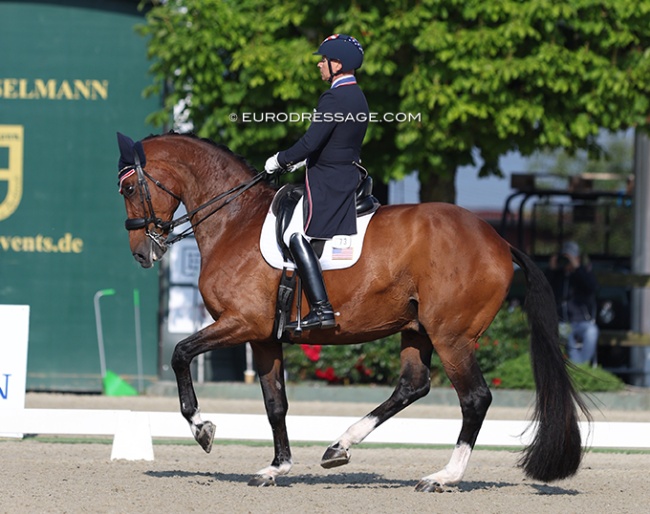 Steffen Peters and Suppenkasper at the CDI Hagen on 6 June 2024 :: Photo © Astrid Appels