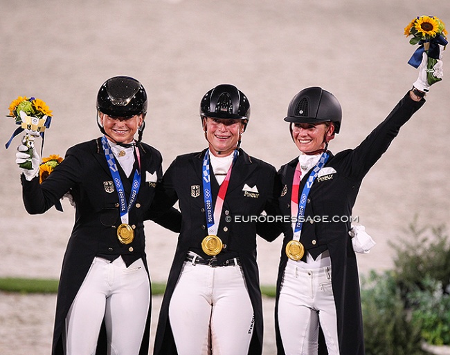 Germany won team gold at the 2021 Olympics in Tokyo :: Photo © Astrid Appels