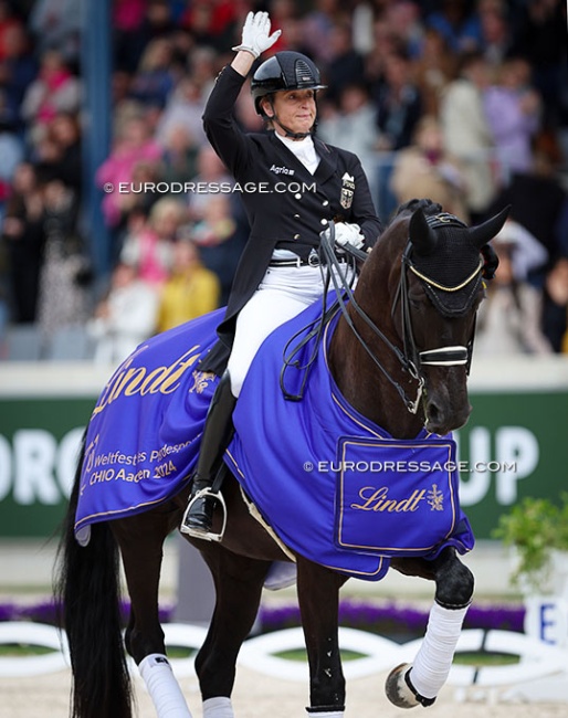 Isabell Werth and Wendy wow the crowds in the 2024 CDIO 5* Grand Prix Kur to Music :: Photo © Astrid Appels