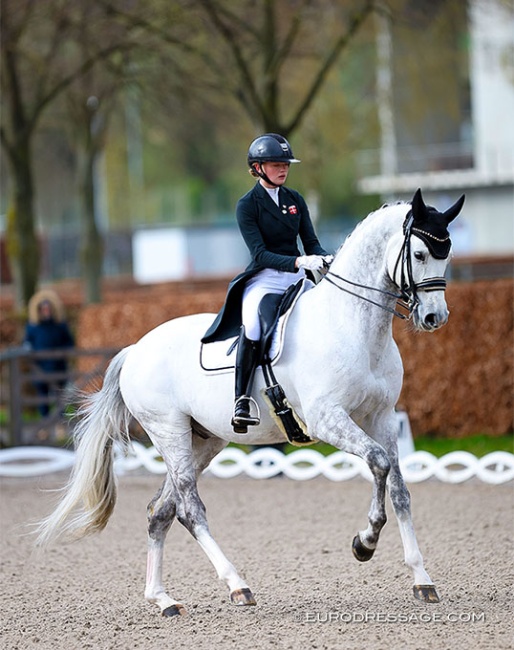 Sophia Obel Jorgensen and Highfive Fuglsang at the 2024 Aachen Festival 4 Dressage :: Photo © Astrid Appels