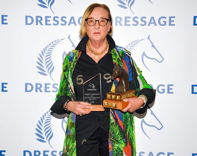 Helen Hughes-Keen at the 2024 Dressage NZ Awards Dinner  :: Photo © Dressage NZ