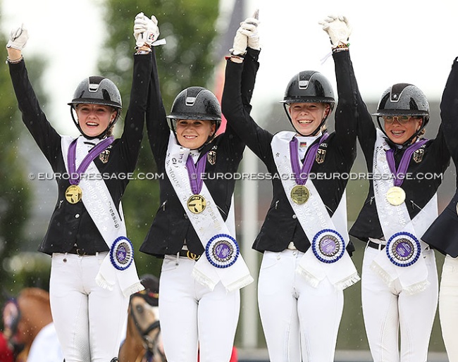 Germany wins team gold at the 2024 European Pony Championships in Opglabbeek (BEL) :: Photo © Astrid Appels