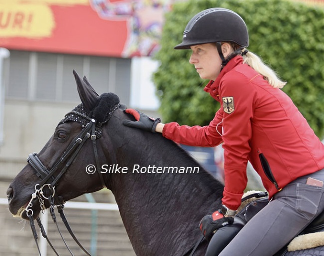 Anna-Lena Niehues on Quimbaya at the 2024 CPEDI Mannheim :: Photo © Silke Rottermann