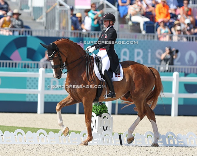 Nanna Skodborg Merrald and Zepter at the 2024 Olympic Games :: Photo © Astrid Appels