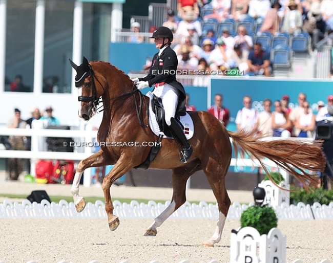 Nanna Skodborg Merrald and Zepter at the 2024 Olympic Games :: Photo © Astrid Appels