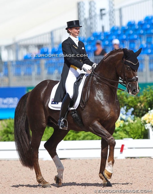 Kristy Oatley and Du Soleil at the 2018 World Equestrian Games :: Photo © Astrid Appels