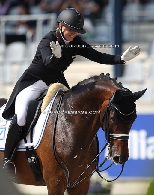 Anna Abbelen and Henny Hennessy at the 2019 CDIO-U25 Aachen :: Photo © Astrid Appels