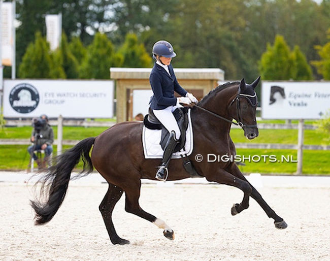 Mikaela Soratie and Legend Dynamite at the 2024 CDI Exloo :: Photo © Digishots