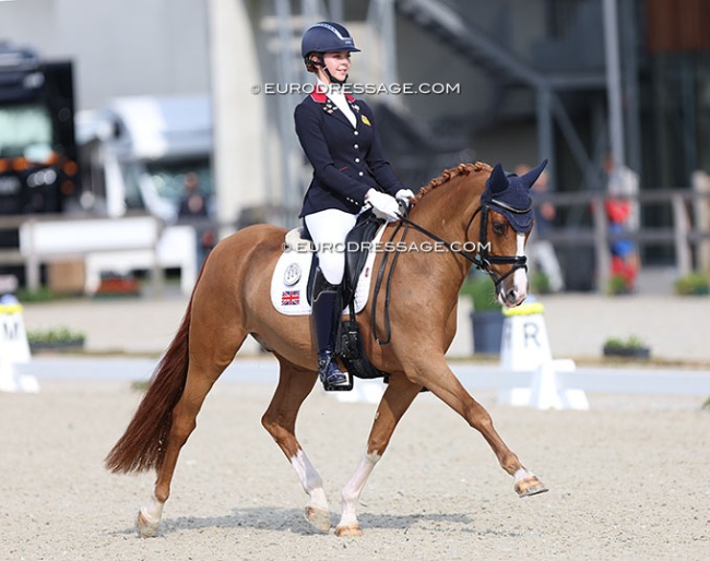 Sofia Games and Steendieks Cadillac at the 2024 European Pony Championships :: Photo © Astrid Appels