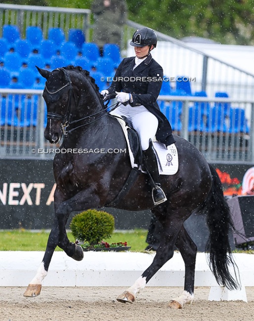 Evelyn Eger and Global Power in the Nurnberger Burgpokal at the 2024 CDI Hagen :: Photo © Astrid Appels