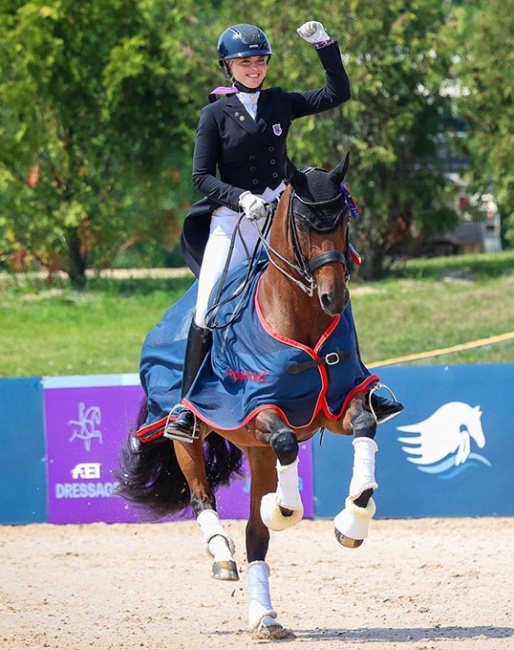 Kat Fuqua and Dreamgirl at the 2024 North American Youth Championships :: Photo © Avery Wallace/US Equestrian