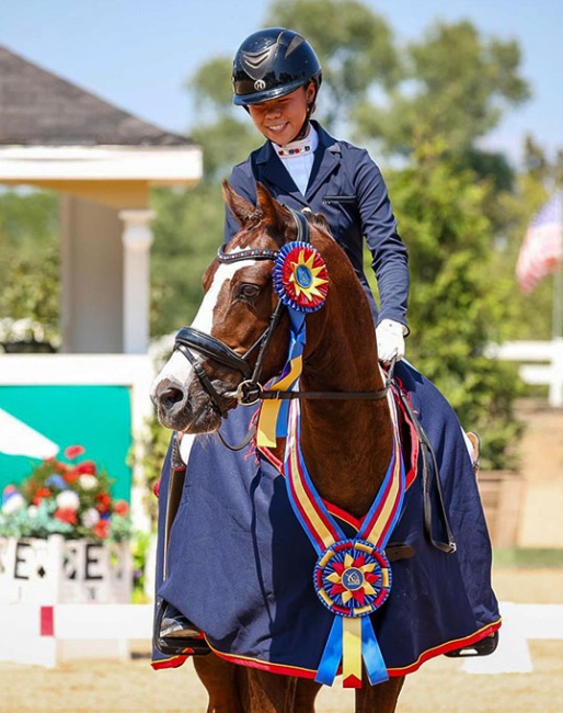 Mia Folk and Coelenhage Parco win the 2024 U.S. Pony Championship :: Photo ©Avery Wallace/US Equestrian