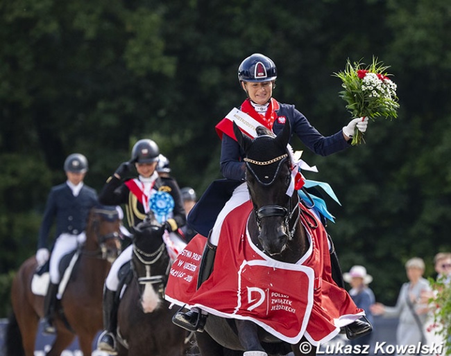 Sandra Sysojeva and Maxima Bella at the 2024 CDI-W Bialy Las :: Photos © Lukasz Kowalski