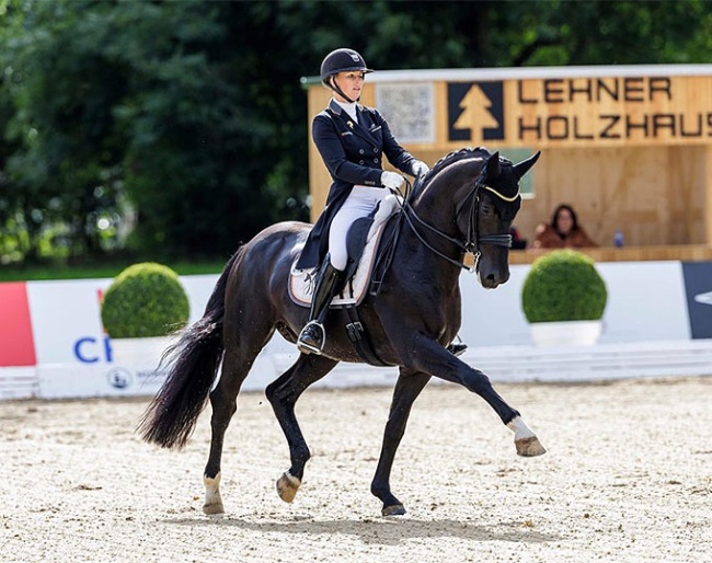 Lena Hassmann on Maddox Mart at the 2024 CDI/CDN Donaueschingen :: Photo © Stefan Lafrentz