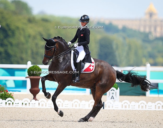 Andrina Suter and Fibonacci at the 2024 Olympic Games in Paris :: Photo © Astrid Appels