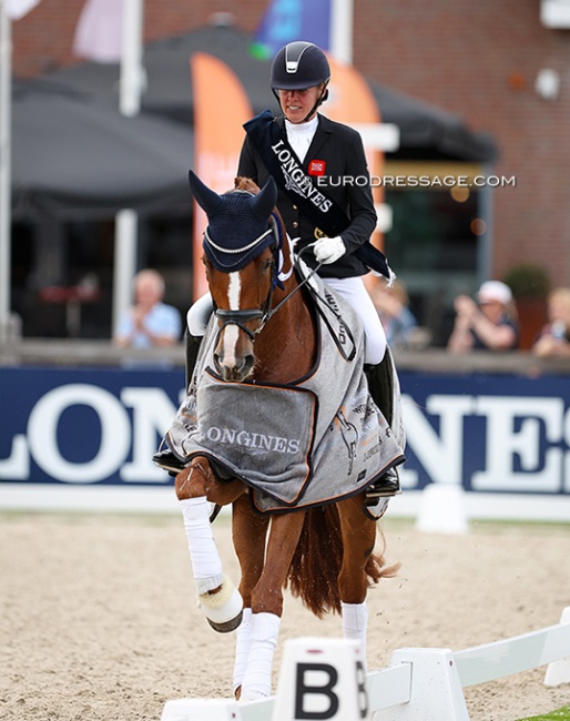 Fiona Bigwood and Quinn G at the 2024 World Championships for Young Dressage Horses :: Photo © Astrid Appels
