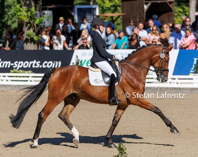 Henriette Hachmeister and Ferdades at the 2022 Bundeschampionate :: Photo © Stefan Lafrentz