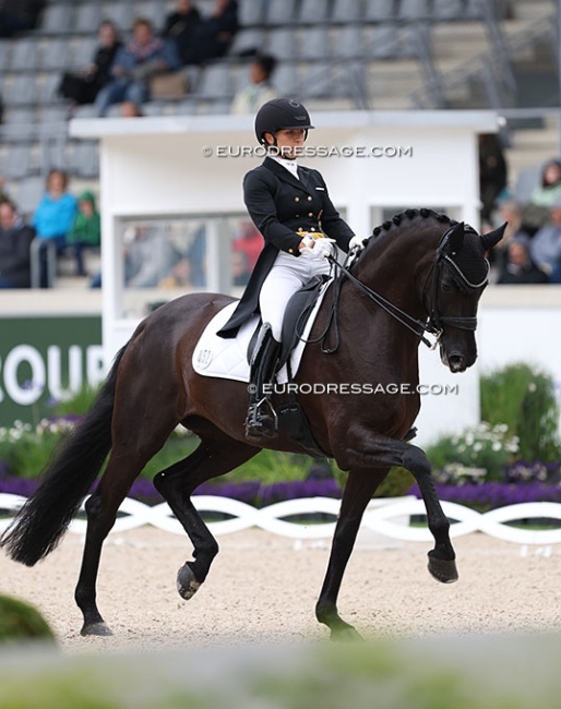 Charlott-Maria Schürmann on Dante’s Pearl at the 2024 CDIO Aachen :: Photo © Astrid Appels