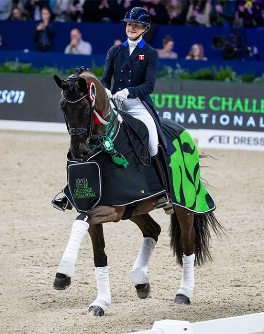 Danish Sophia Ludvigsen and Blue Hors Quintana won the Amsterdam leg of the tour in 2024 :: Photo © Digishots