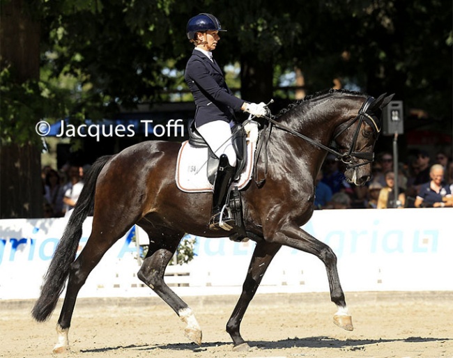 Madelene Engelke and Singleton at the 2024 Bundeschampionate :: Photo © Jacques Toffi 