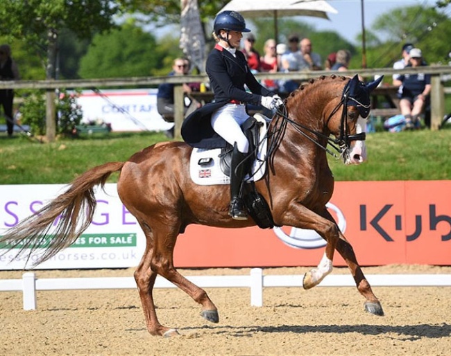 British Under 25 rider Jessica McConkey on Dior at Hickstead :: Photo © Spidge
